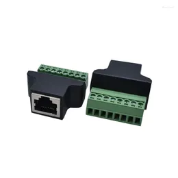 컴퓨터 케이블 커넥터 S 1PCS 이더넷 RJ45 여성용 터미널 8 핀 CCTV 디지털 어댑터 커넥터 드롭 전달 컴퓨터 OTSPZ