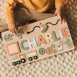 Montessori-Arbeitsbrett, personalisiertes Puzzle, sensorische Aktivität, Holzspielzeug, Baby-Jungen-Mädchen-Geschenk, erstes Ostern, einzigartiges Geburtstagsgeschenk 240129