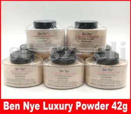 10 färger Ben Nye Luxury Powder New Natural 42G Face Loose Powder Waterproof Nutritious Banana Lighten Longlasting 15oz1901843