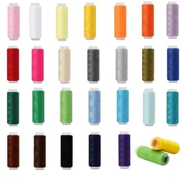 130 meter polyester handmade sewing thread 402 high toughness sewing machine embroidery thread process sewing patch 26 colors 240208