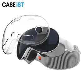 CASEiST VR Case Headset Glasses Protection TPU Silicone Multi Colors Clear Transparent Protective Cover Gaming Virtual Reality Accessories For Apple Vision Pro