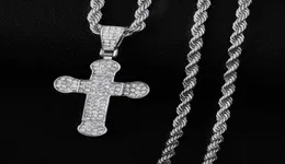 Цепи 2021, модные подвески, ожерелье для мужчин, серебряные, в стиле хип-хоп, длинная цепочка со льдом, религиозные подарки, крутые для женщин Jewelry2244876