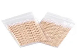 Sponges Applicators Cotton 100pcs Disposable Ultrasmall Swab Lint Micro Brushes Wood Buds Swabs Eyelash Extension Glue Re4539392