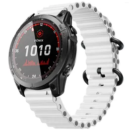 Pulseiras de relógio 22 26mm oceano cinta para garmin fenix 7/7x/5/5 plus/6/6 pro pulseira forerunner 965 substituição pulseira instinto/enduro