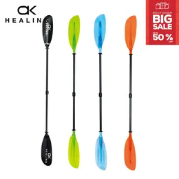 2 sezioni Kayak Pagaia Gonfiabile Kayak Remi Doppie Lame Albero in fibra di vetro Barche Canoa Kayak Strumento Nave dal Russo 240127