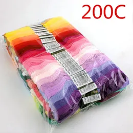 50/100/150/200/447 pieces cross stitch embroidery lace household sewing process thread 8 meters/bone non repeating DMC color 240208