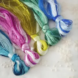 8-color 20m Suzhou embroidery DIY universal color silk thread dispenser manual wholesale line 240208