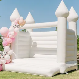 13x13ft-4x4m uppblåsbart bröllop studsar Vitt hus födelsedagsfest jumper bouncy slott