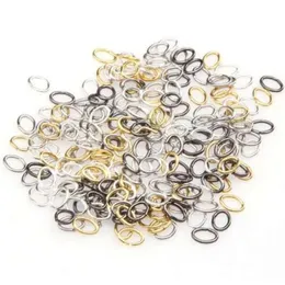 1000pcslot jumpping ringar antika bronzesilver guld öppen metallhopp split ringer diy smycken fynd som gör för kvinnor män9567772