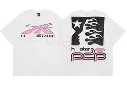 Hellstar Womens Mens Therts عالية الجودة رجال T Shirt مصمم قمصان للرجال الملابس الصيفية الأزياء الأزياء القطن تي شيرت النساء القصير الأكمام Tees 2XL