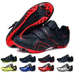 Mtb Shoes Cycling Speed Sneakers Mens Flat Road Cycling Boots Cycling Shoes Clip On Pedals Spd Mountain Bike Sneakers 240202
