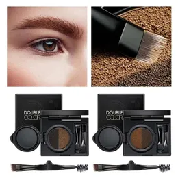 GECOMO Dual Color Air Cushion Dye Eyebrow Cream and Powderwater Proofanti Sweatand Enkel att applicera smink 240124