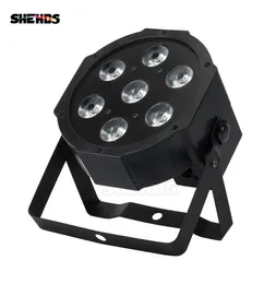 SHEHDS Lyre 7x12W RGBW LED Par Light con DMX512 4in1 Stage Wash Effetto luce per DJ Disco Party Stage Equipment Luces Discoteca1159037