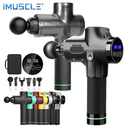 Muskelmassage pistol fascia pistol hals massager vibration fitness utrustning brusreducering design elektrisk massager2505454