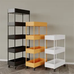 Storage Cart Multifunctional High Capacity Save Space 34Tier Movable FloorStanding Rolling Vertical Shelf for Kitchen 240125