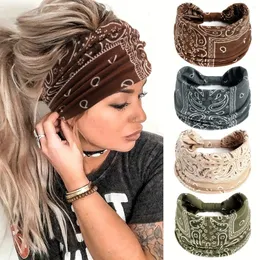 BANANAS 1 PC BOHO KAPAK BANBAYLARI İÇİN HAFT BANT BANYA BANT BANT PAISLEY DESEN Düğümlü Yoga Çalışan Spor Teri Bandı