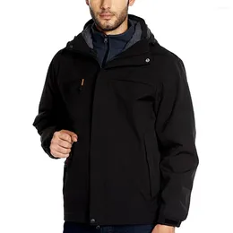 Уличные куртки мужские осенние водонепроницаемые пальто повседневная модная быстросохнущая дышащая спортивная верхняя одежда в стиле сафари с длинными рукавами