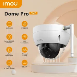 IMOU DOME PRO 5MP WIFI OUTDOORIP67 HUMAN VEHICE DETECTION ALL-METAL CASING HOMEセキュリティ監視ワイヤレスIPカメラ240126