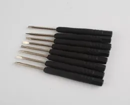 6000pcs lot 85mm Mini Screwdriver 30mm Slotted Flat Head Straight Screwdrivers Black Opening Repair Tool3193591