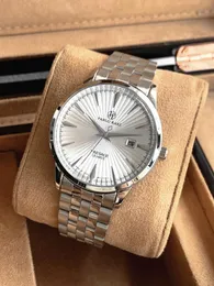 Relógios de pulso Pablo Raez Elegante Homem Prata Relógio de Pulso SUS304 Aço de Alta Qualidade Luxo Homens Relógio Casual À Prova D 'Água Simples Vestido Moda