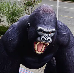 wholesale wholesale Giant Black Inflatable Gorilla Customized 6m High Huge Inflatables animal For Outdoor Event Festival