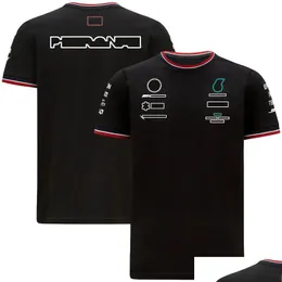 오토바이 의류 2021 여름 시즌 F1 Forma One Racing Short-Sleeved 티셔츠 스포츠 라운드 넥 티와 동일한 커스터마이징 DH0J1