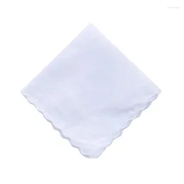 Bow remis Portable Tie-Dye Square Przydatny chusteczka dla kobiety dżentelmen biały bawełniał