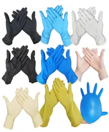 シップブルーカラー使い捨て手袋プラスチック使い捨て手袋ニトリルグローブ家庭用クリーニング摩耗性ダストプルーフ7731652