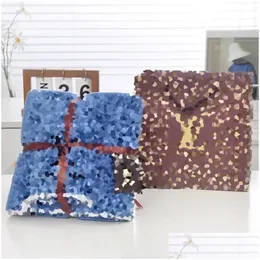 Towel Luxury Designer Bath Set Classic Old Flower Letter Logo Embroidered Mti Color Absorbent Quick Drying Beach Gift Drop Delivery Dh6Im