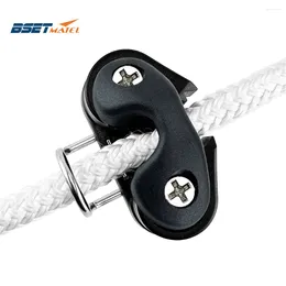 All Terrain Wheels Black Composite Ball Bearing Cam Cleat With Leading Ring Pilates Equipment Boat Fast Entry Rope Wire Fairlead Sailing