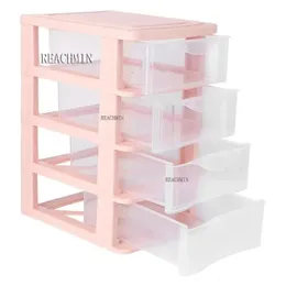 4 lager Desktop Storage Box Drawer Type Sundries Holder Transparent Cosmetic Makeup Jewelry 240125