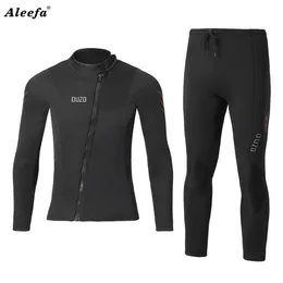 Dalış elbisesi 3mm erkekler wetsuit neopren sualtı uçurtma sörf sörf, mızrak yaratma ceket pantolonlar ıslak 240127