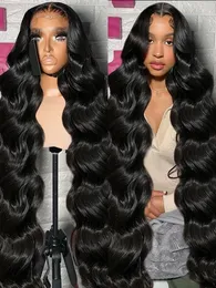 Melodie 250% HD 136 Lace Front Human Hair Wigs 40 Inches Transparent Body Wave 55 Glueless Ready To Wear 134 Frontal Wig 240127