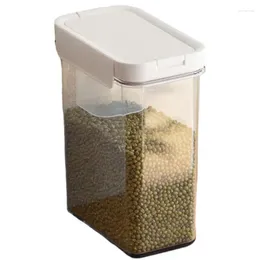 Garrafas de armazenamento vasilhas para despensa transparente cozinha caixa grão reutilizável dispensador de cereais com copos de medição