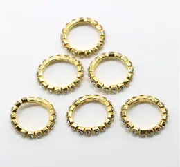 Anelli per le dita in oro con strass di cristallo per le donne Anelli per le dita dei piedi elasticizzati regolabili Set intero anello nuziale 264V2312879