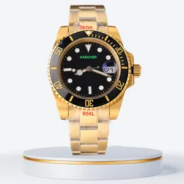Męskie zegarki Designer Wristwatch mechaniczny automatyczny 40 mm Sapphire Składający się klamra 904L Pasek ze stali nierdzewnej obrotowy ramka Montre ruch Luminous 3A zegarek