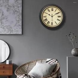 Duvar Saatleri Vintage Sessiz Bataryalı Ticking Donum Saat Rustik Stil Mutfak Oturma Odası Çiftlik Evi için Dekoratif