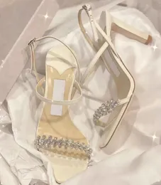 24s Włochy Design Woman Meira Strass Sandals Sandals Buty Kobiet Patent Patent skórzana czarna naga sukienka Wedding Weddne Obcowanie Pobory Komfortowe spacery Eleganckie obcasy obuwnicze