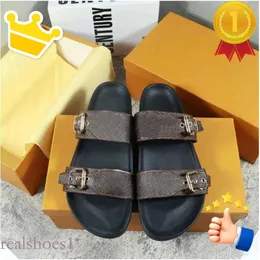 Homens verão slides de borracha designer sandálias praia slide moda chinelos chinelos fivela interior sapatos