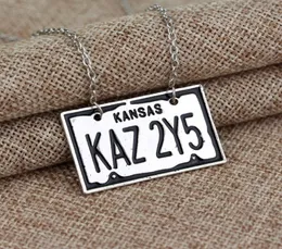 Supernatural Jewelry Kansas KAZ 2Y5 License Plate Number Pendant Necklace For Women And Men ps05341539722