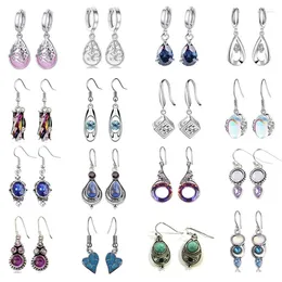 Dangle Earrings Colorful Drop Set Alloy Made Jewelry for Kids Girls Associory