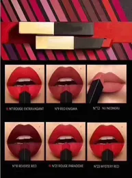 مكياج أحمر الشفاه Matte Make Up Lipstick The Slim Rouge Leather Matte Lipstick 6 Colors7497486