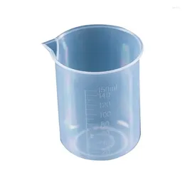 Measuring Tools 150ml Plastic Cup Without Handle Laboratory Use PP Transparent Graduated Beaker