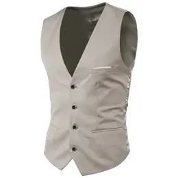 Mens Suit Vest Märke god kvalitet solid färg affärsbröllopsklänning mode smal passform i maistcoat stor storlek s6xl 240202