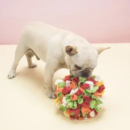 Schnüffel-Puzzleball für Hunde, interaktives Spielzeug, tragbarer Schnüffelball für Haustiere, fördert das Training, pädagogisches Haustier-Futterspielzeug mit langsamer Abgabe 240118