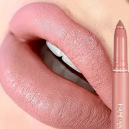 Nude Matte Batom Veludo Macio Névoa Textura Lábios Lápis À Prova D 'Água de Longa Duração Renderização de Cor Antiaderente Copo Lip Gloss 240124