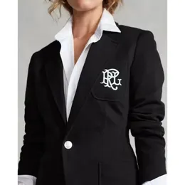 여성 블레이저스 코란 슬림 싱글 rl 가슴 양복 가을 긴 소매 사무실 숙녀 RL 재킷 패션 디자인 여성 코트 무료 Shippin 240129