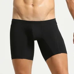 Cuecas dos homens apertado boxer roupa interior elástico cintura bulge bolsa shorts boxershorts calcinha treino ginásio treinamento banho