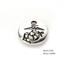 Nuovo design Ciondolo a disco rotondo del Corpo dei Marines degli Stati Uniti USMC Charms Accessori per braccialetti per la creazione di gioielli fai-da-te8237127