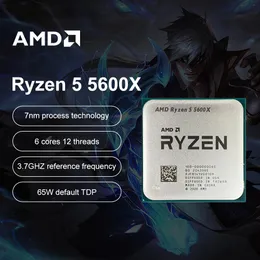 Ryzen 5 5600X R5 37 ГГц 6-ядерный 12-поточный процессор 7NM L332M 100000000065 Игровой процессор Socket AM4 240126